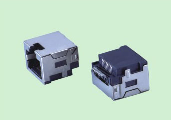 專(zhuān)業(yè)供應(yīng)RJ45插座TAB UP沉板8.5 SMT貼板帶屏蔽網(wǎng)絡(luò)連接器