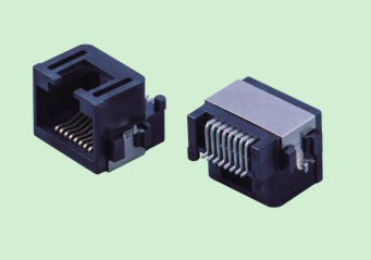 RJ45插座TAB DOWN反向沉板5.5 SMT貼板網絡連接器廠家直銷