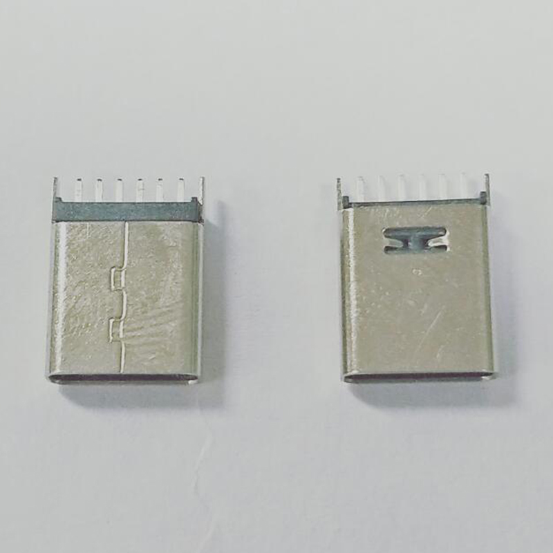 TYPE-C母座6P立式直插DIP  L=10.0MM