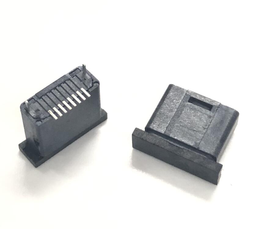蘋果10P母座 iPhone耳機立貼6.5H母座 全塑黑膠