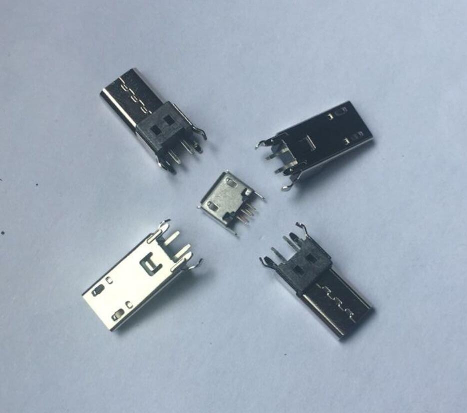 MICRO 2P母座 180度直插加長14.0H 彎腳有柱